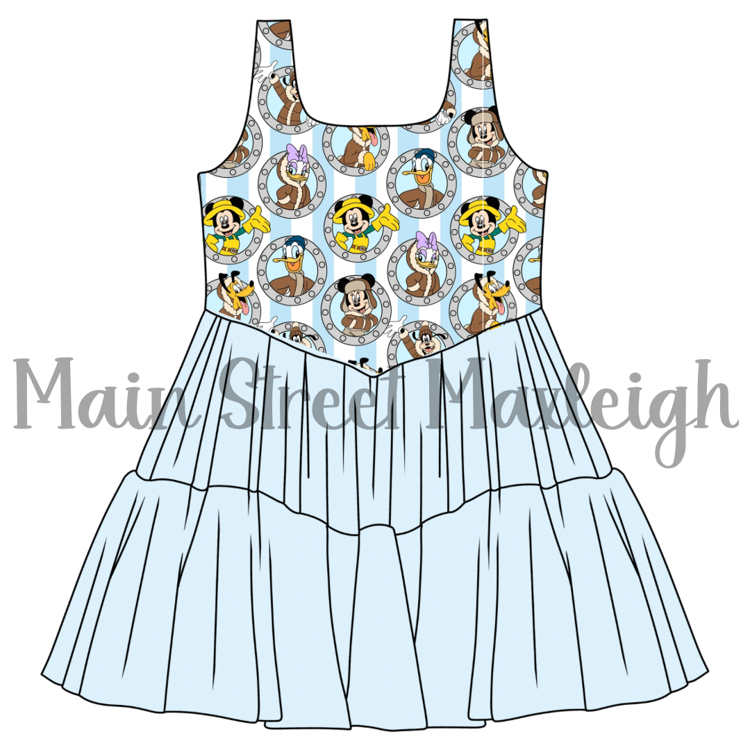 Alaska cruise mesh dress