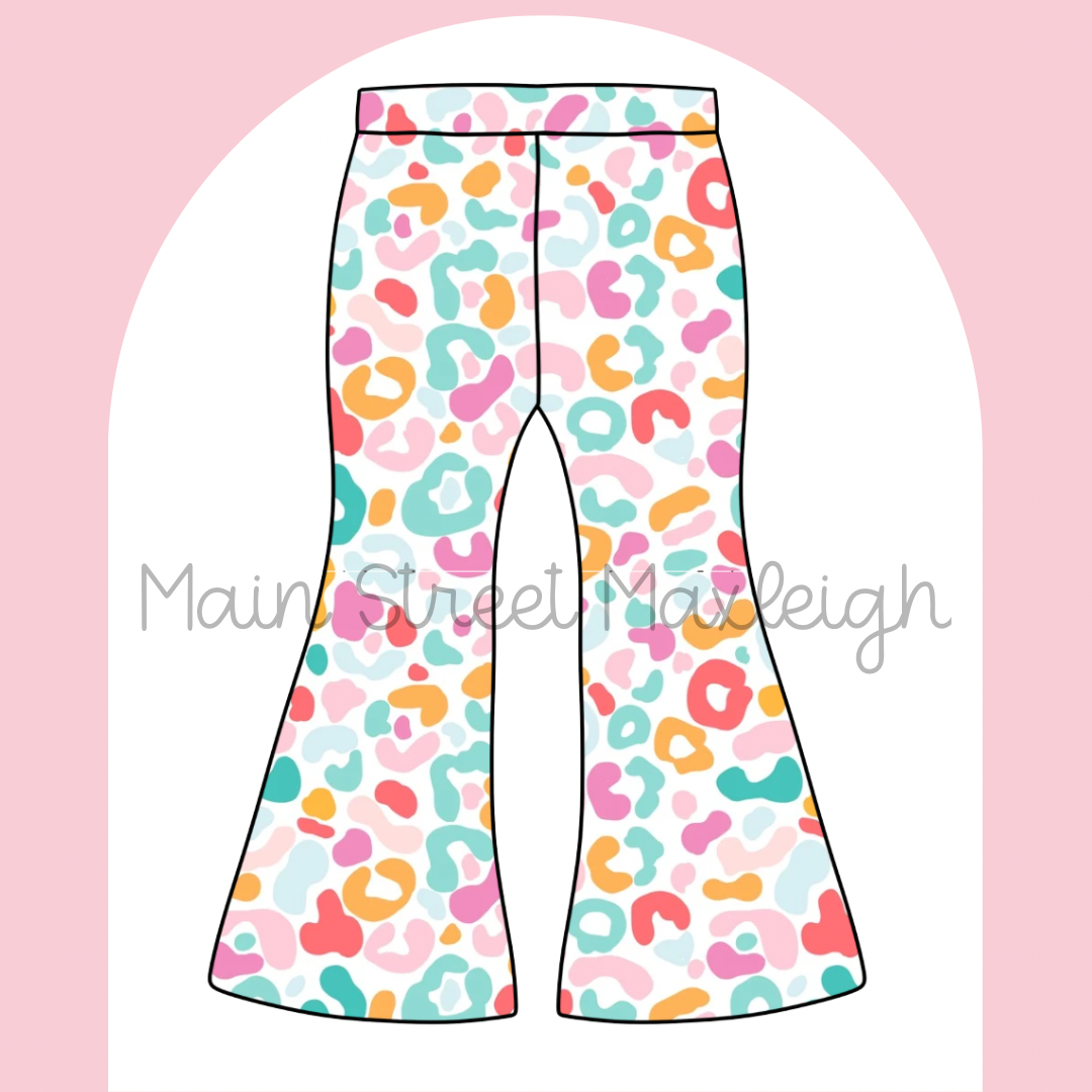 Colorful leopard flares