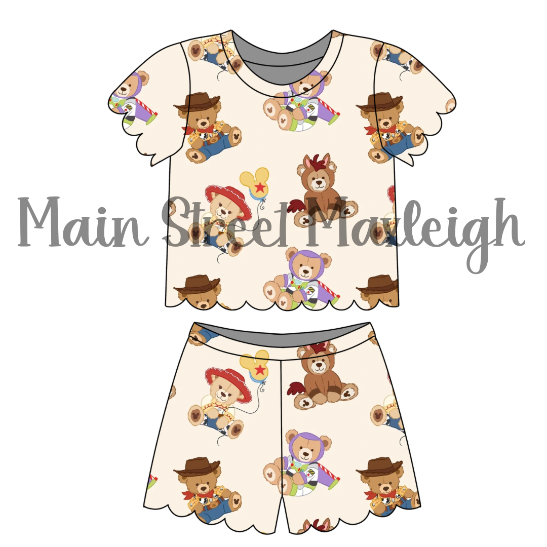 Howdy toy Scallop short set