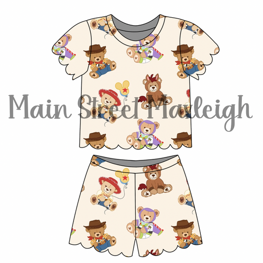 Howdy toy Scallop short set