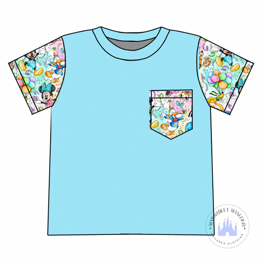 Birthday mouse pocket T-Shirt