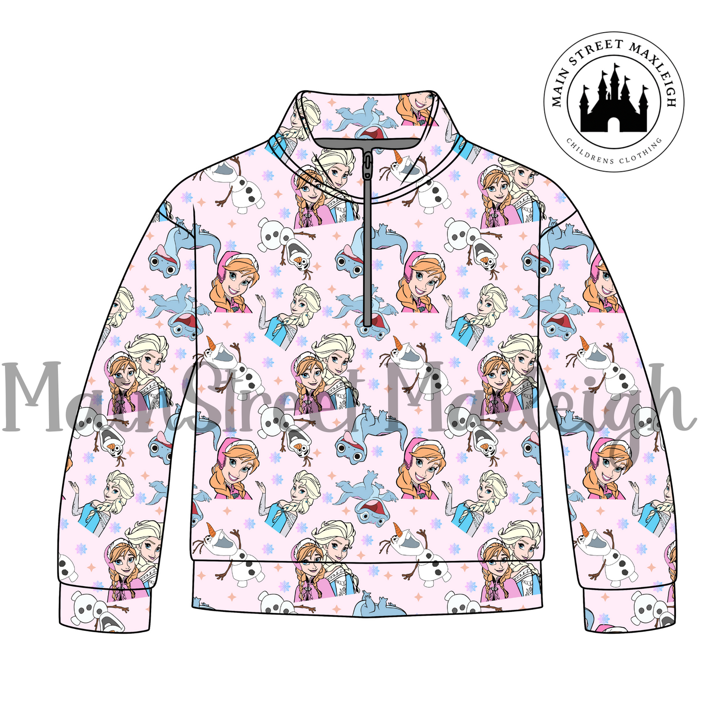 Let it go half zip up