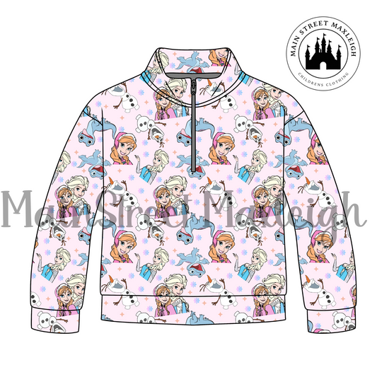 Let it go half zip up