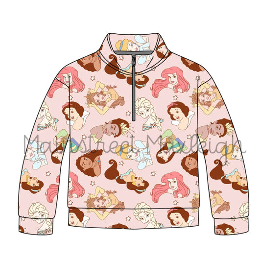 Royalty half zip up