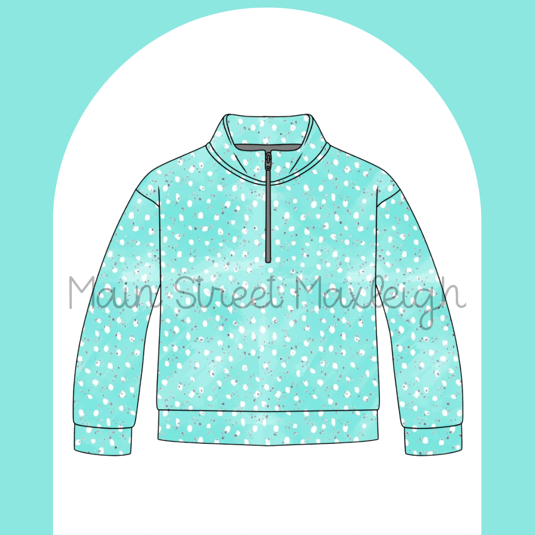 Seaside dots zip up