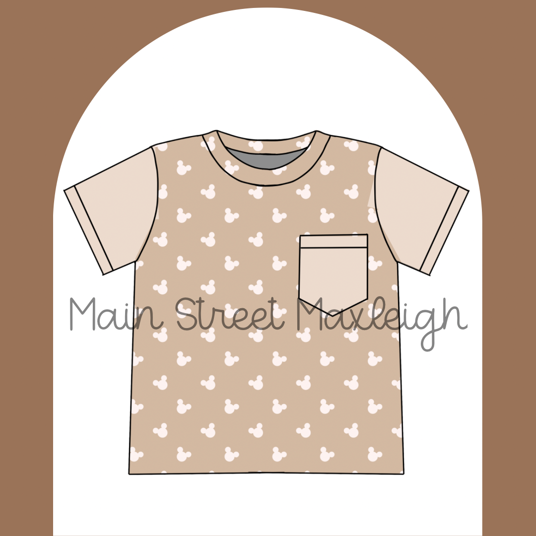 Neutral mouse pocket tshirt