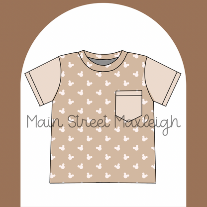 Neutral mouse pocket tshirt
