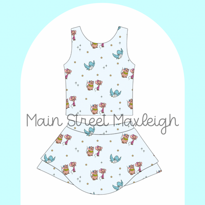 Glass slipper yoga set