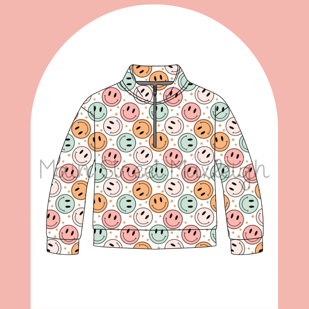 Smiley zip up