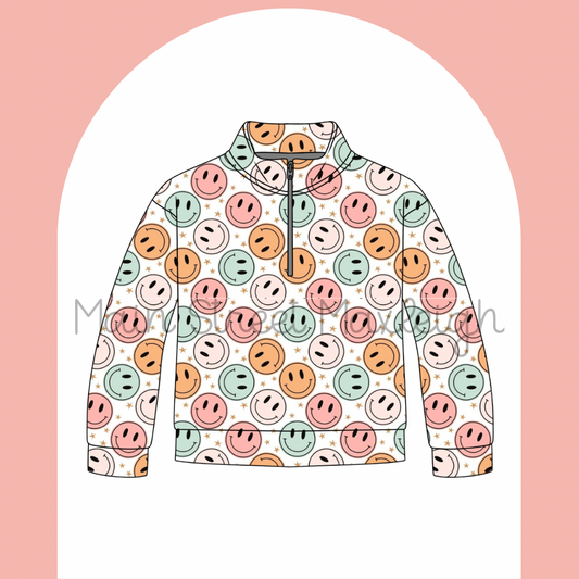 Smiley zip up