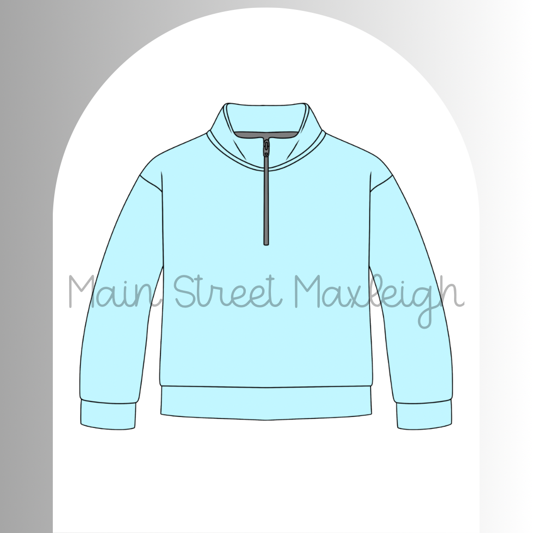 Light blue zip up