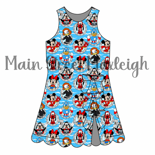 Hero porthole cruise bow dress