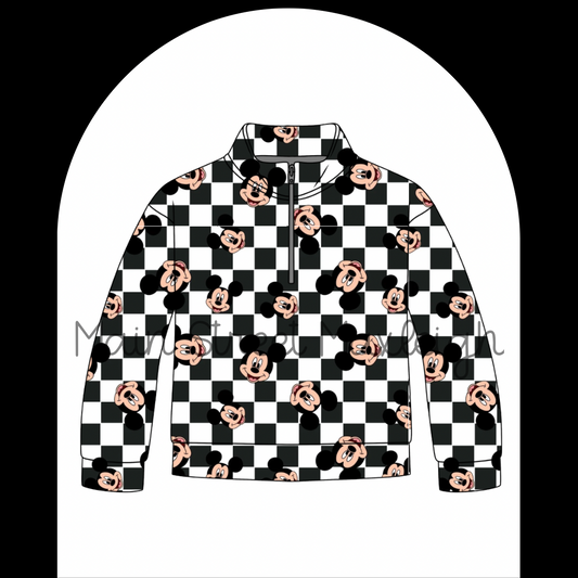 Mouse checkers zip ups