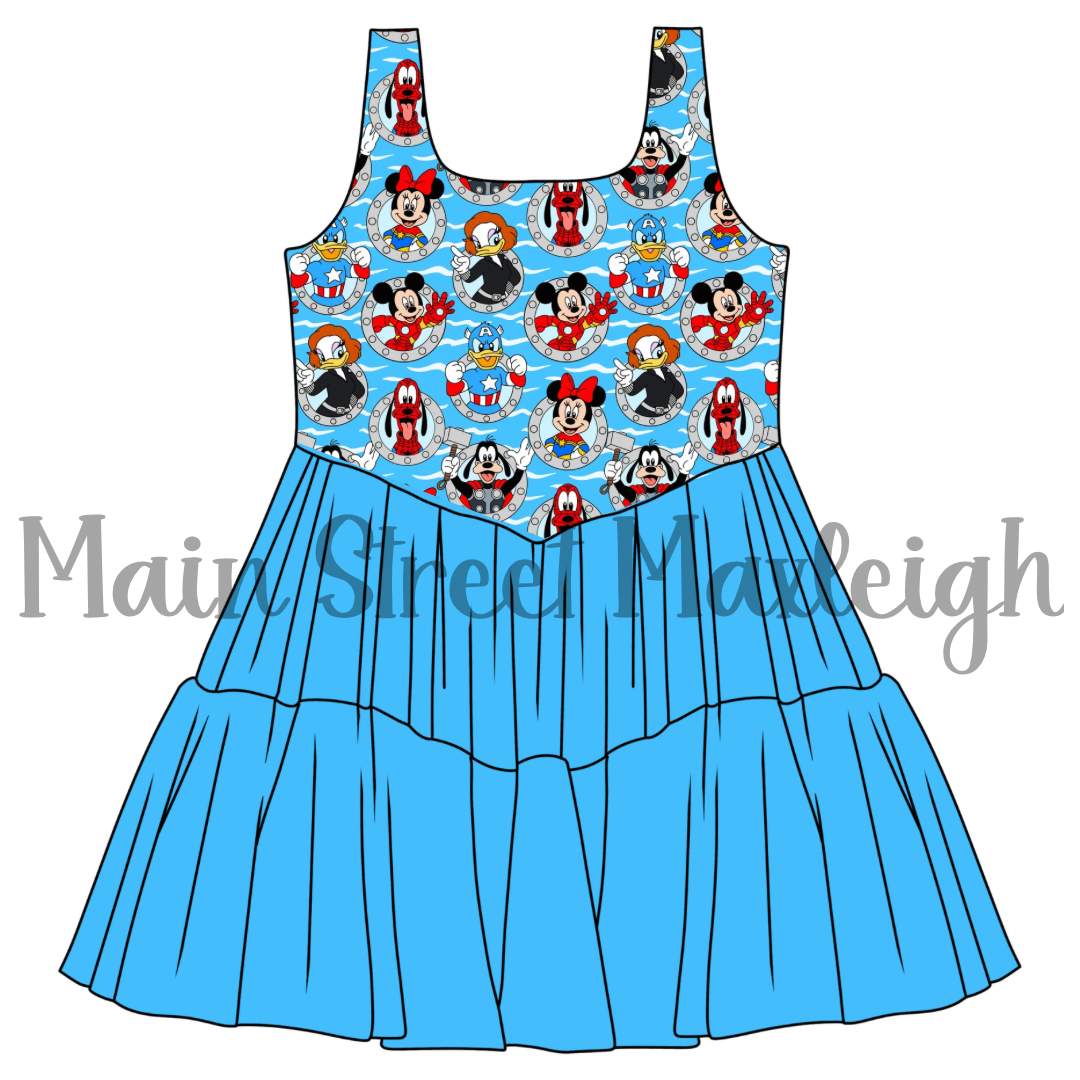 Hero cruise porthole mesh dress