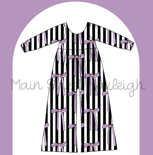 Halloween bow romper