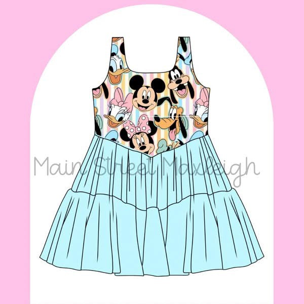 Pastel fab 5 dress