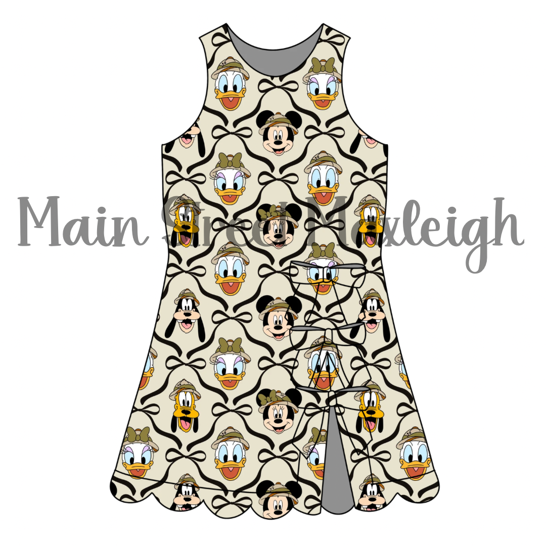 Fab 5 safari bow dress