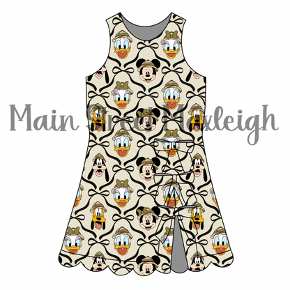 Fab 5 safari bow dress