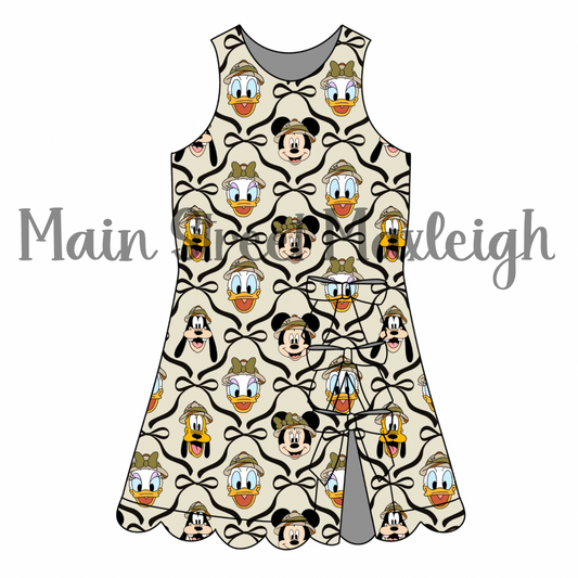 Fab 5 safari bow dress