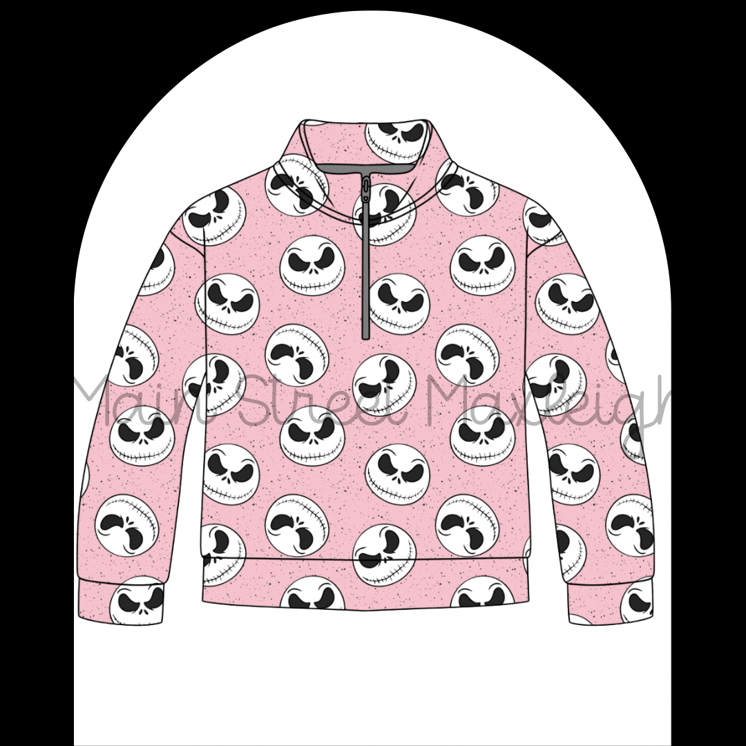 Pink jack Halloween zip