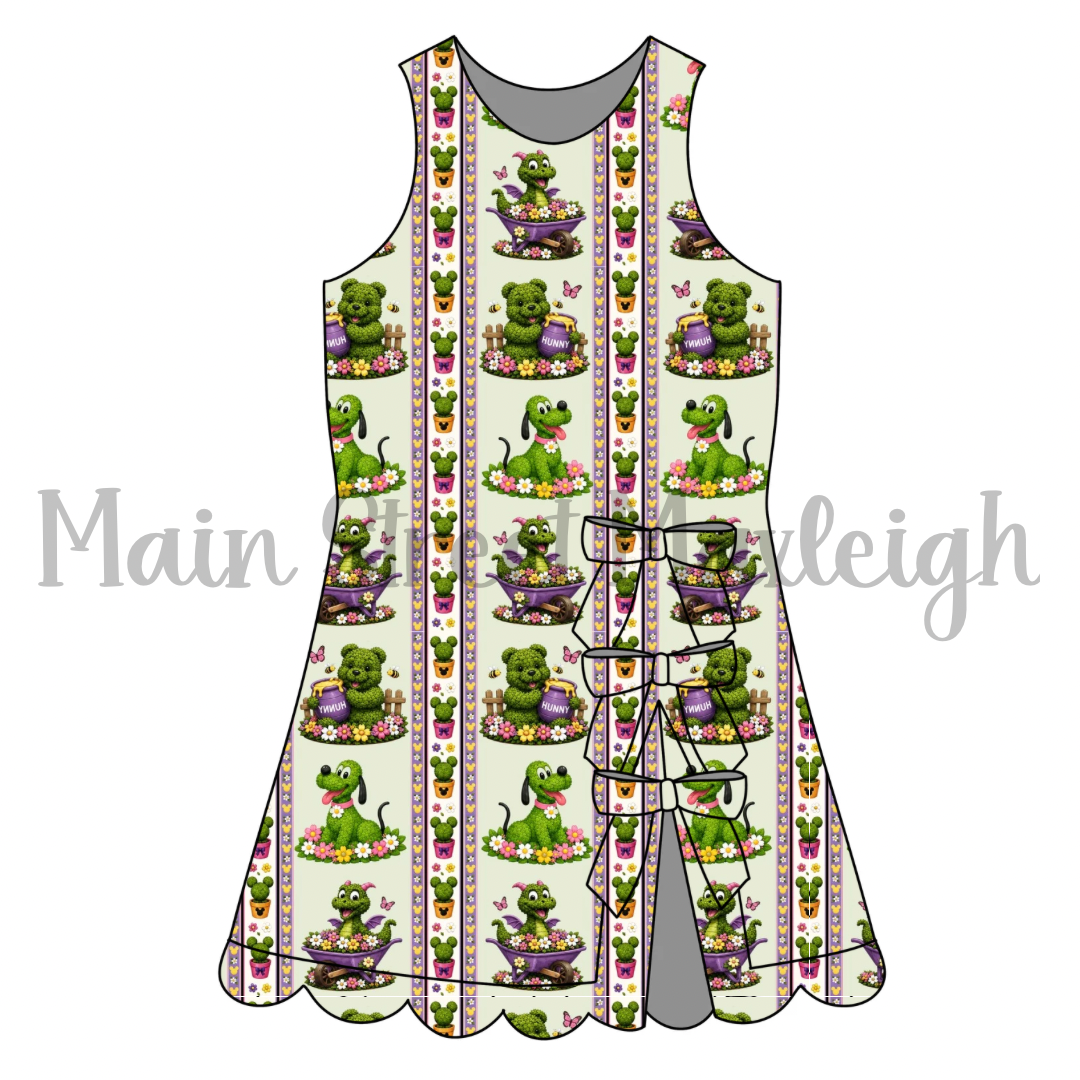 Flower Garden bow dress
