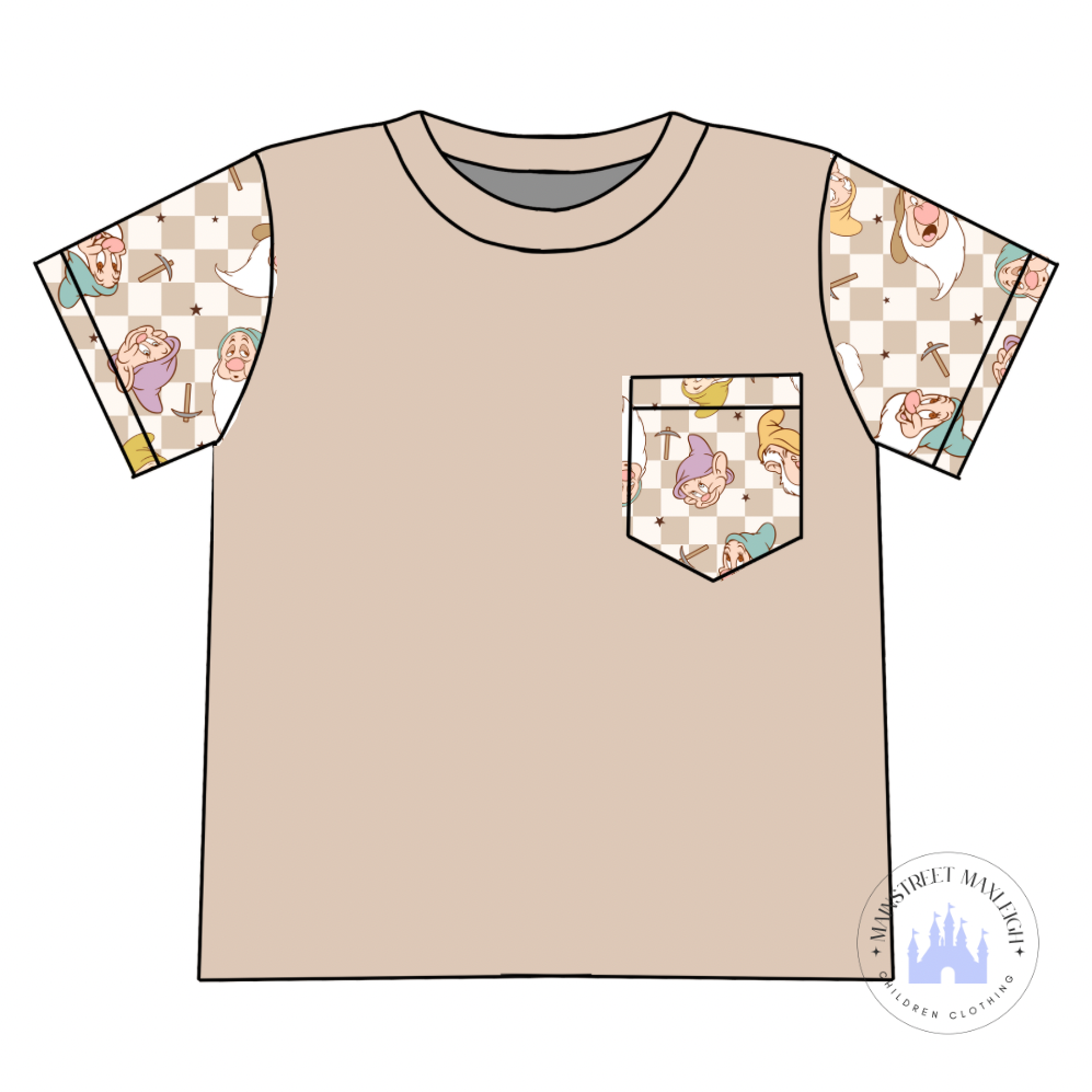 10/12 mine train pocket tshirt RTS