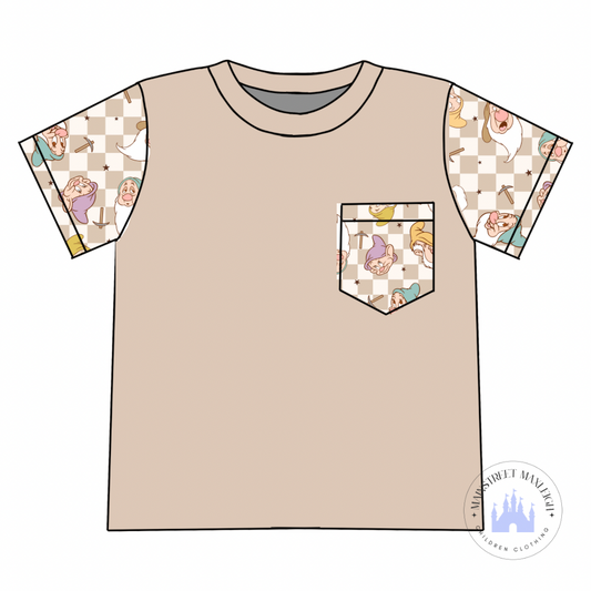 10/12 mine train pocket tshirt RTS