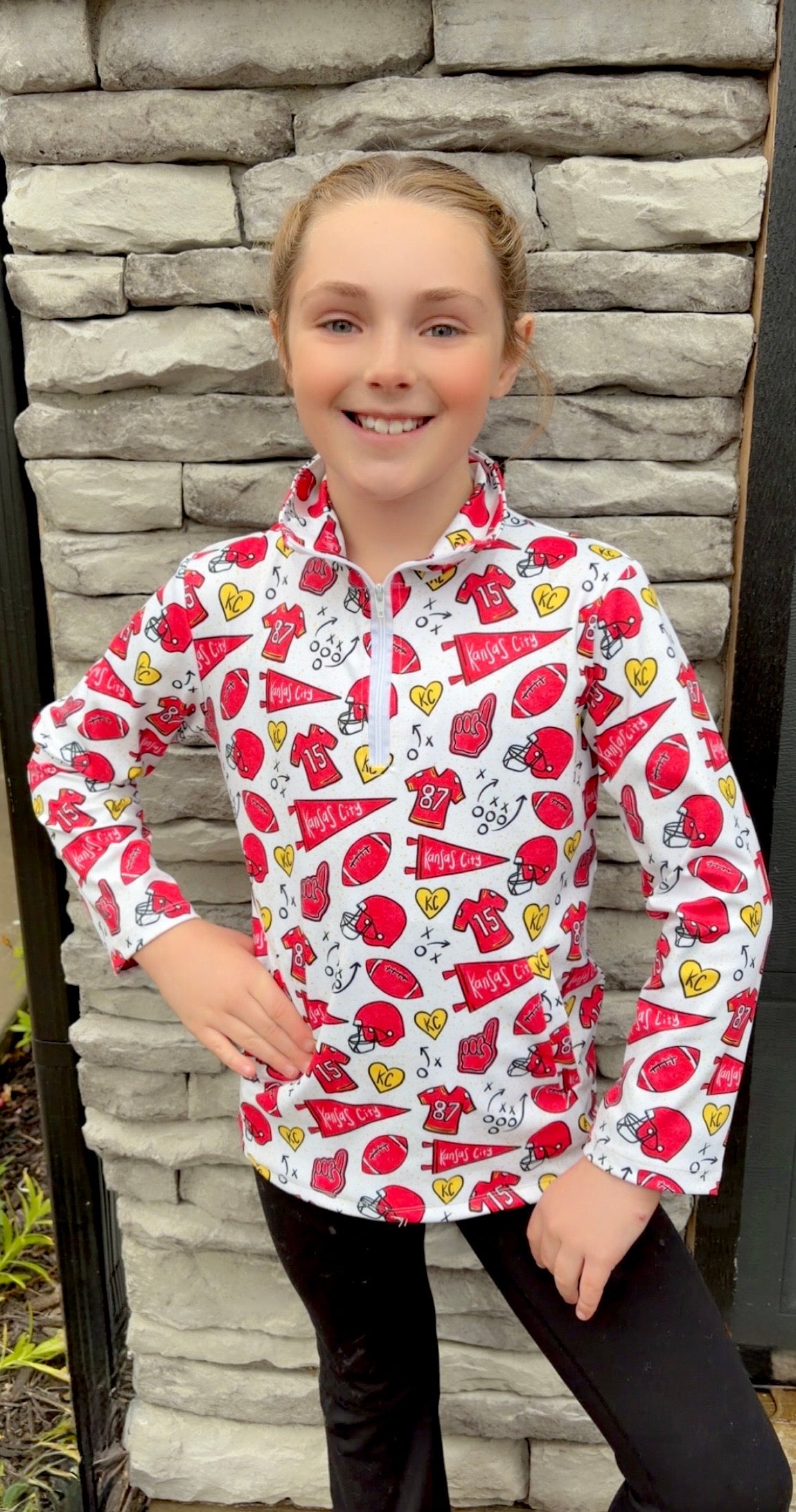 Kansas City half zip up