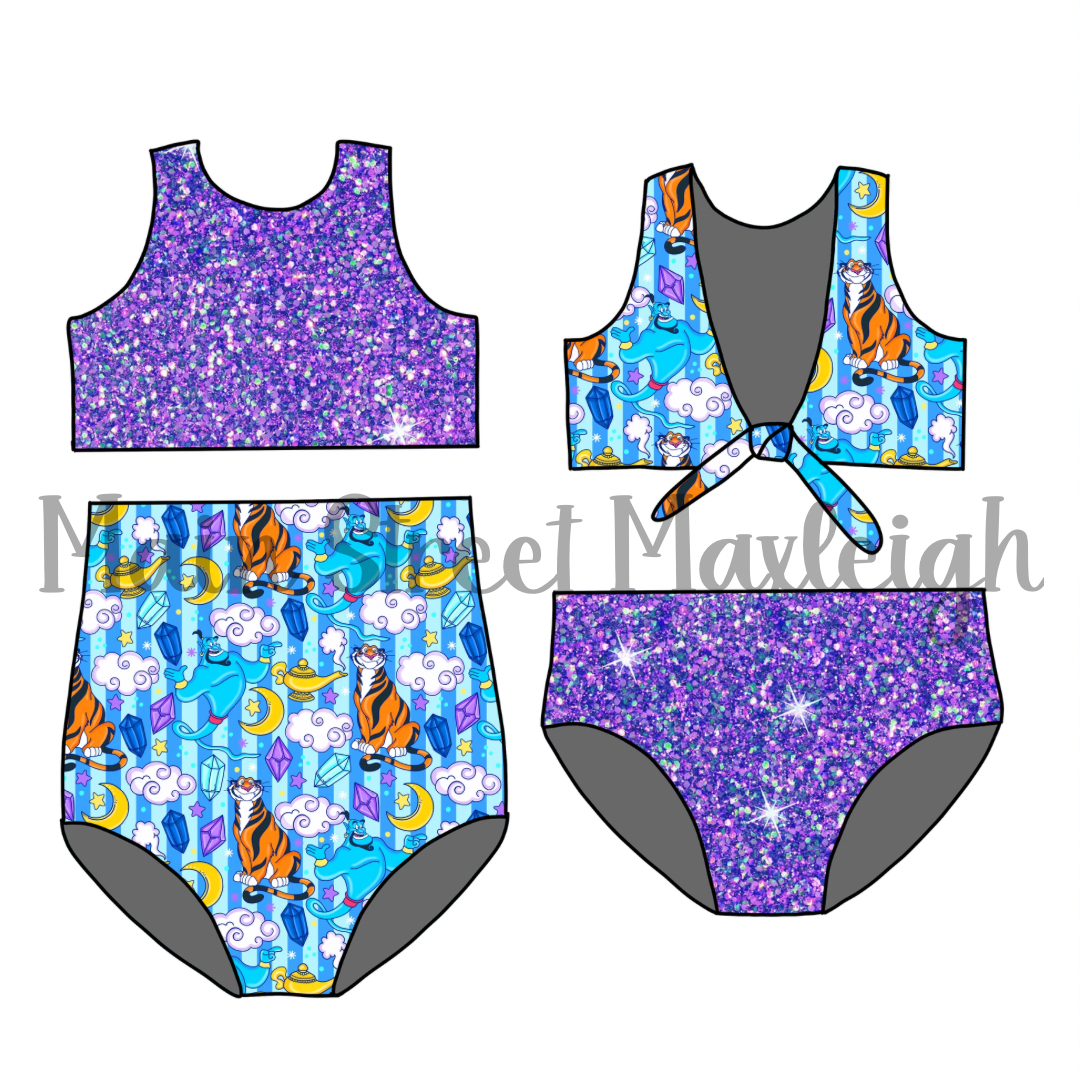 Magic lamp reversible swim