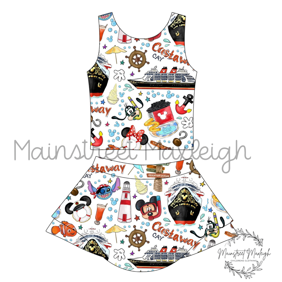Mouse at sea yoga set