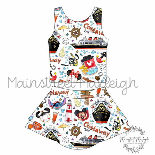 Mouse at sea yoga set