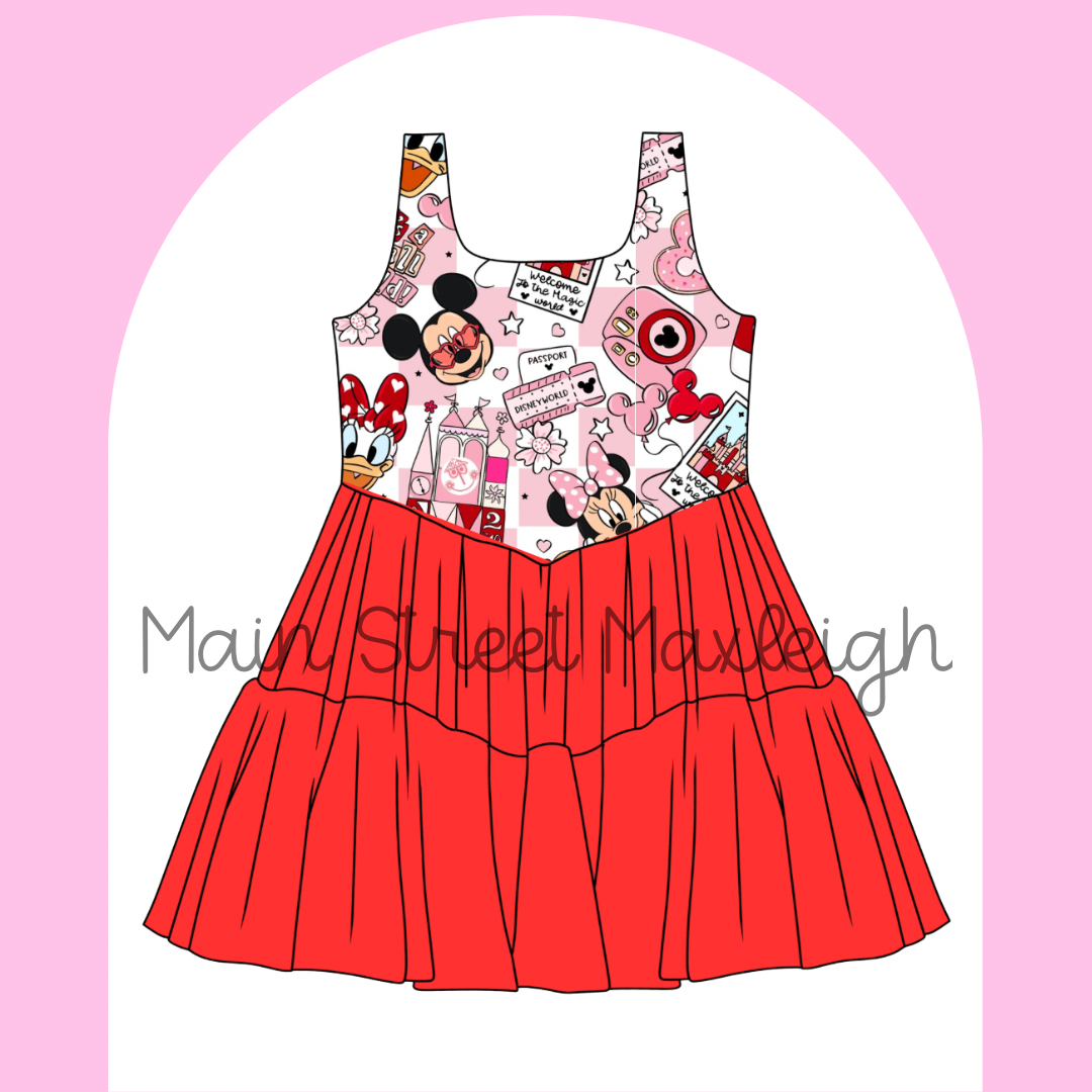 It’s a small world valentine dress