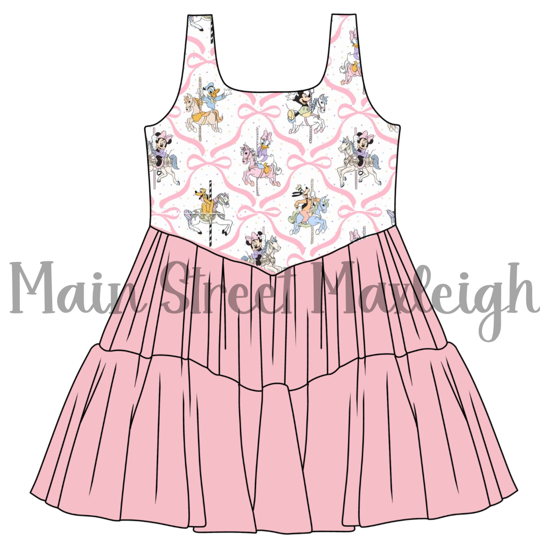 Carousel mesh dress