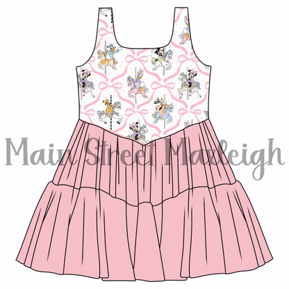 Carousel mesh dress