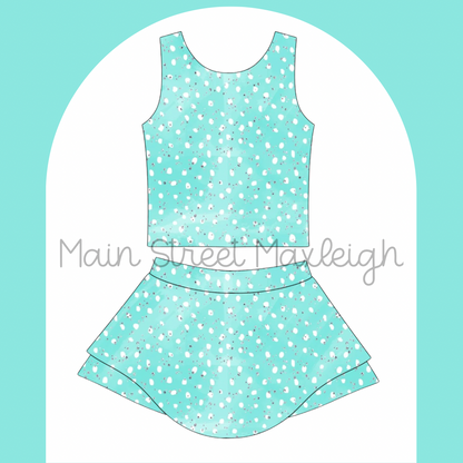 Seaside dot yoga set