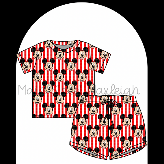 Mouse stripes waffle set