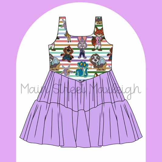 Zoo dress XL ready to ship