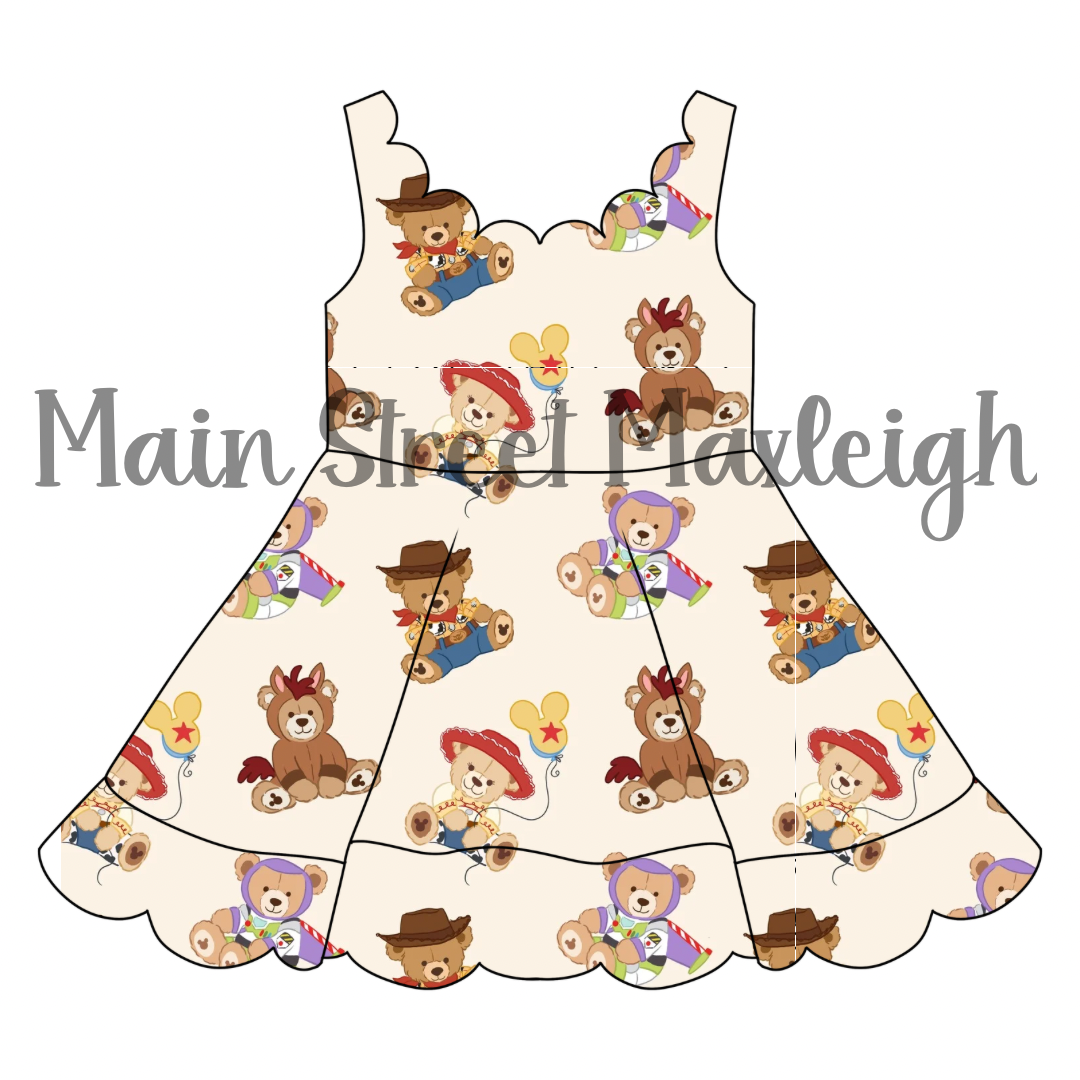 Howdy toy scallop dress