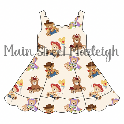 Howdy toy scallop dress