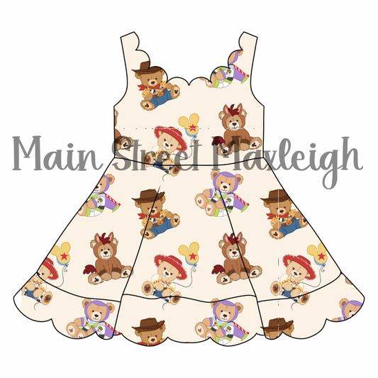 Howdy toy scallop dress
