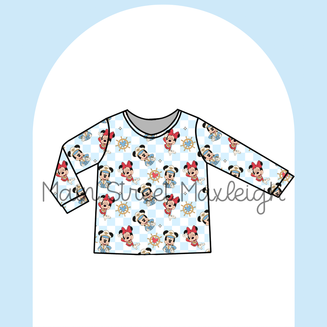 Captain Mouse long-sleeve top
