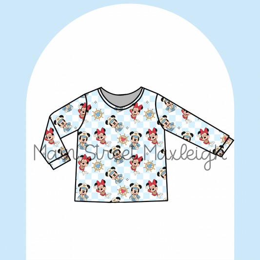 Captain Mouse long-sleeve top