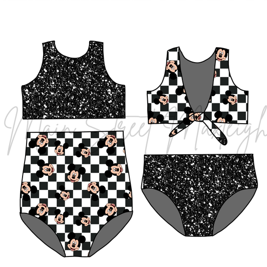Mouse checker reversible swim