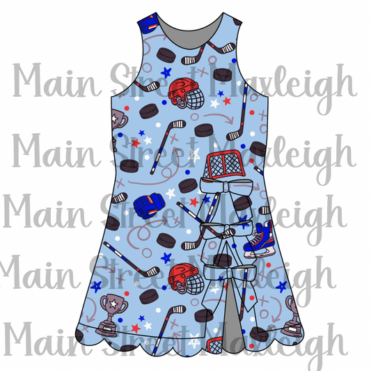 Hockey bow dress