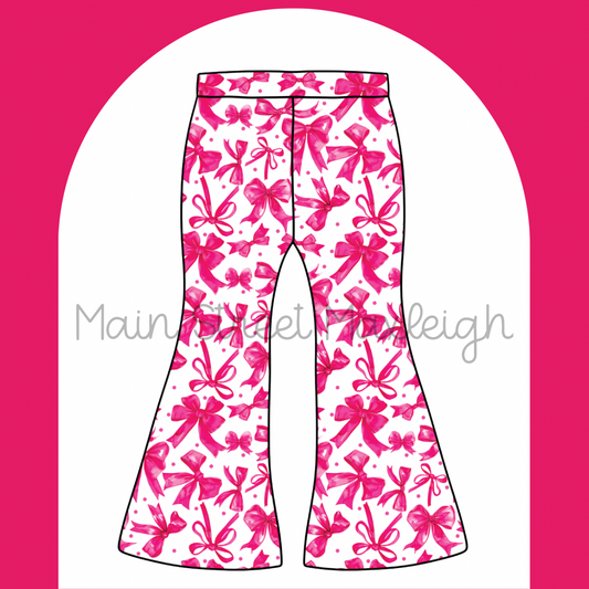 Pink bow flares
