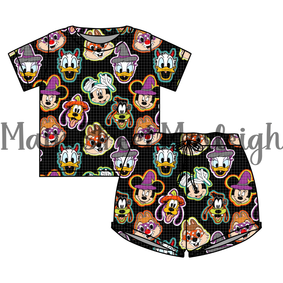 Halloween mask waffle set