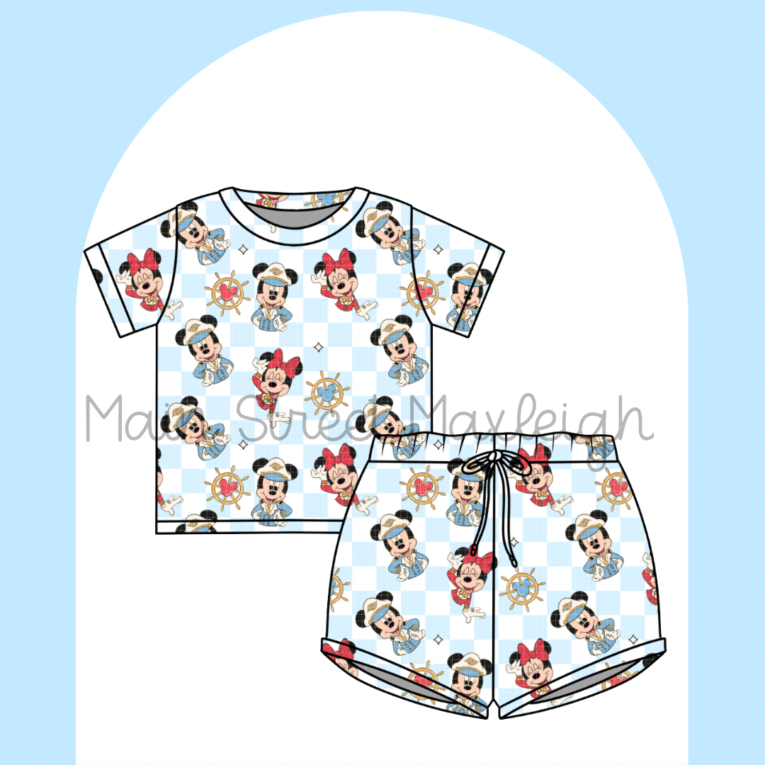 Checker Captain mouse waffle set