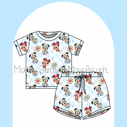 Checker Captain mouse waffle set