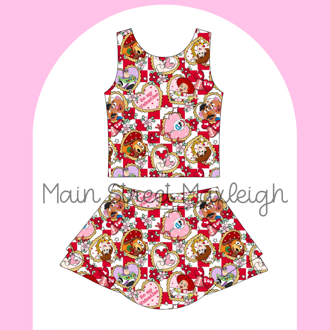 Be mine valentine yoga set