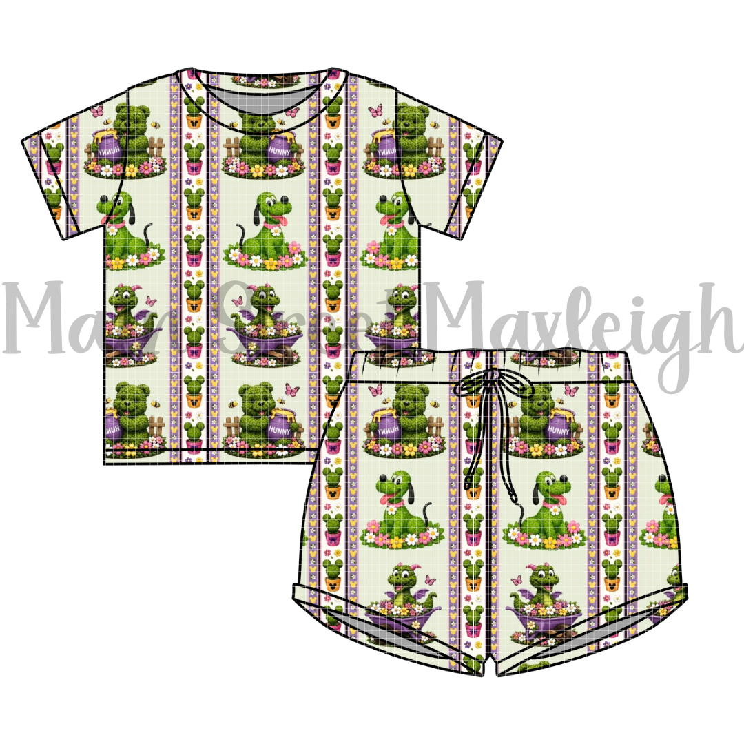 Flower Garden Waffle set